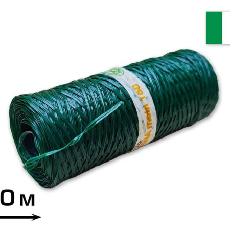 Подвязка для растений пластиковая 150м 0,45 плоская стальная проволока, CORDIOLI (23FA150)