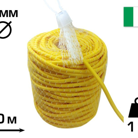 Кембрик, пластиковая завязка, Желтая, 5мм, EXTRA (23FIPEGRV5), 1кг, 90м, CORDIOLI (450Y)