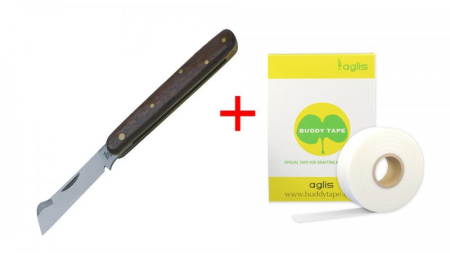 Прививной нож TINA 640/10 (Германия) + Лента прививки Buddy Tape BT60-40