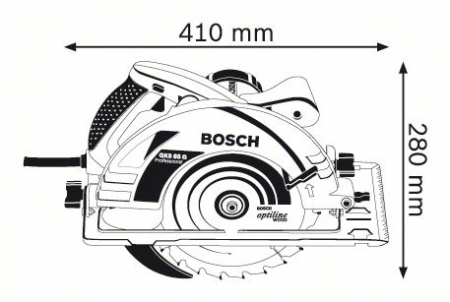 Електропила дискова ручна Bosch GKS 85 G (060157A900)