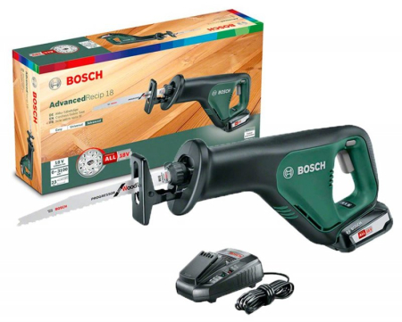 Сабельная пилка Bosch AdvancedRecip 18, 1 акб (06033B2401)