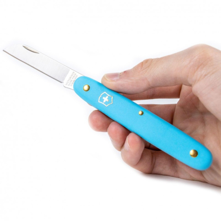 Нож для сада Victorinox Floral Knife, 100мм/1функ/голубь мат(блистер) (Vx39050.25B1)