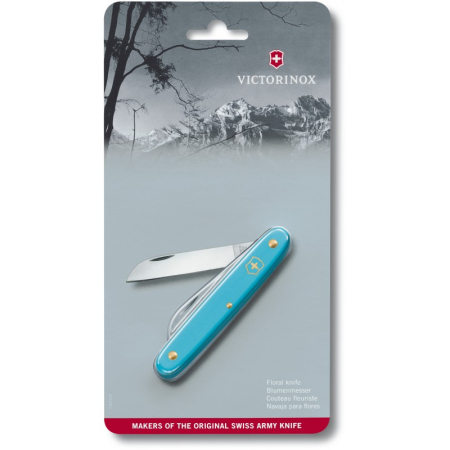 Нож для сада Victorinox Floral Knife, 100мм/1функ/голубь мат(блистер) (Vx39050.25B1)